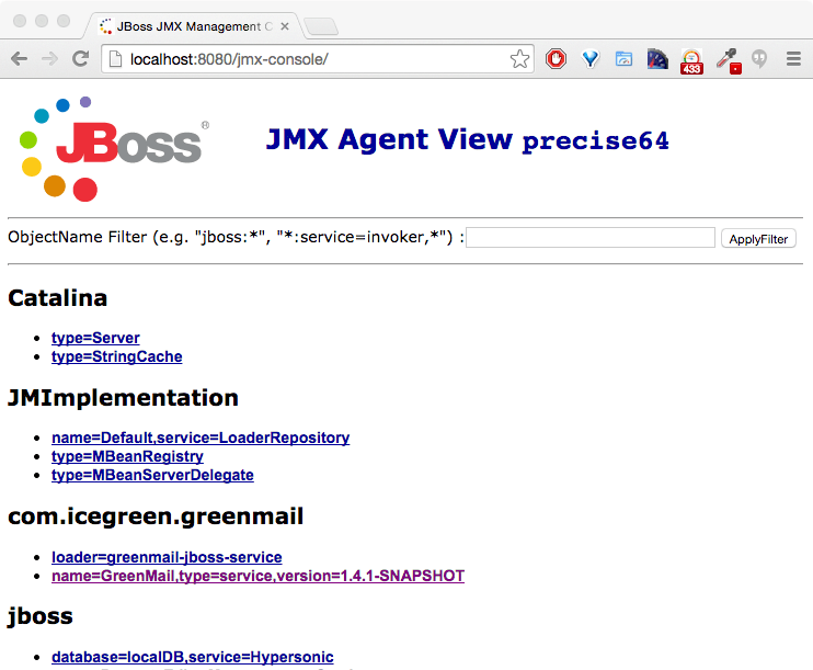 GreenMail JMX Bean