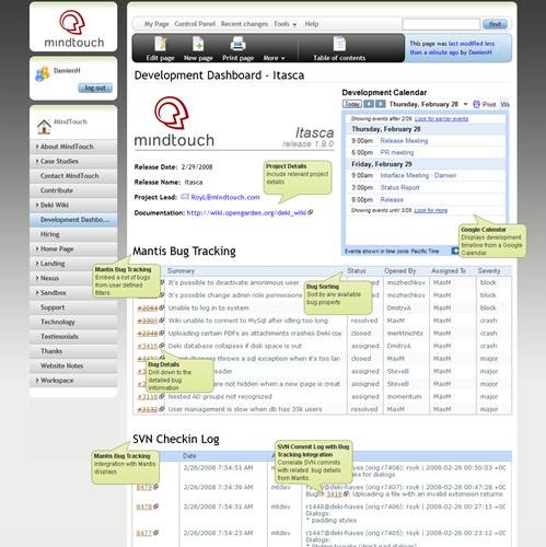 mindtouch 17 open source wiki engine/software